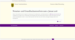 Desktop Screenshot of notariat-tauberbischofsheim.de