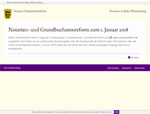 Tablet Screenshot of notariat-tauberbischofsheim.de